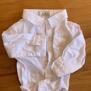 Janie and Jack white infant shirt